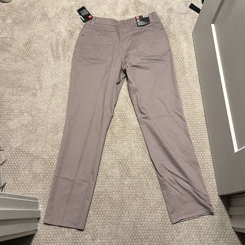 Under Armour Beige Straight Pants NWT - Picture 2 of 5